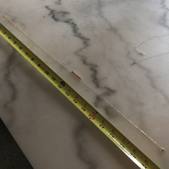 Rainbow bar necklace in Gold color - Picture 10 of 11